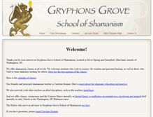 Tablet Screenshot of gryphonsgrove.org